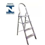ESCADA ALUMINIO 4 DEGRAUS - REAL