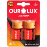 PILHA C ALCALINA BLISTER C/ 2 PC - OUROLUX