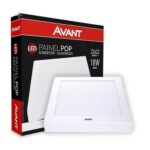 PLAFON LED SOBREPOR QUADRADO 18W 6500K - AVANT