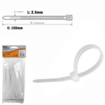 ABRAC NYLON BR 2.5MM X 150MM C/ 100 UN - BF