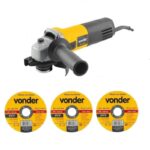 ESMERILHADEIRA 4.1/2"EAV650 C/3DISC 220V - VONDER