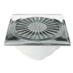 RALO SIFONADO QUADRADO 100MM CROMADO - PLASTILIT