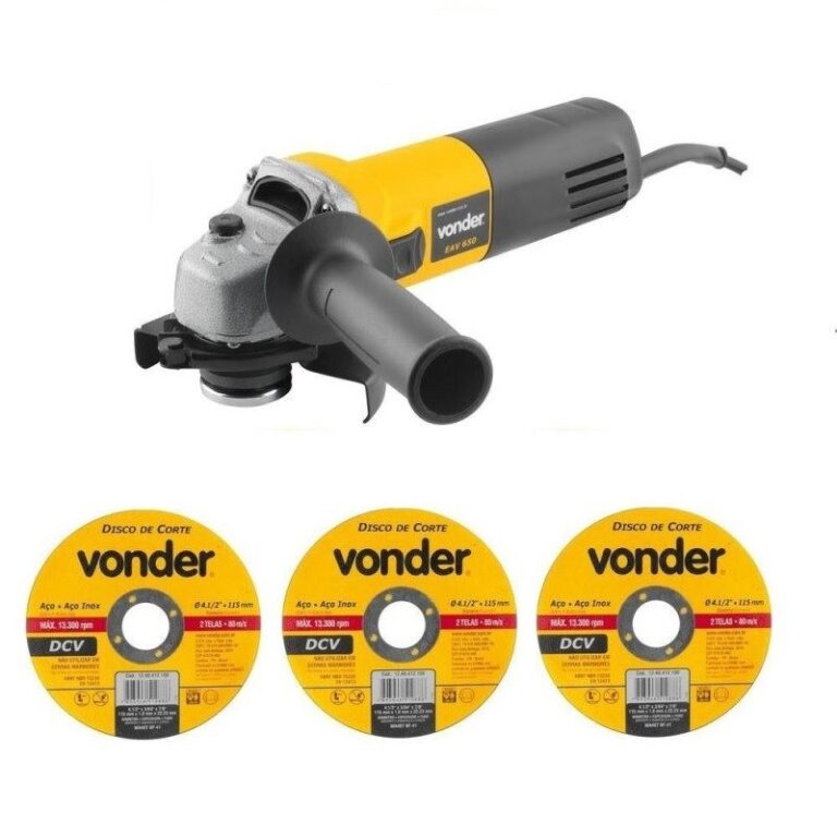 ESMERILHADEIRA 4.1/2"EAV650 C/3DISC 127V - VONDER