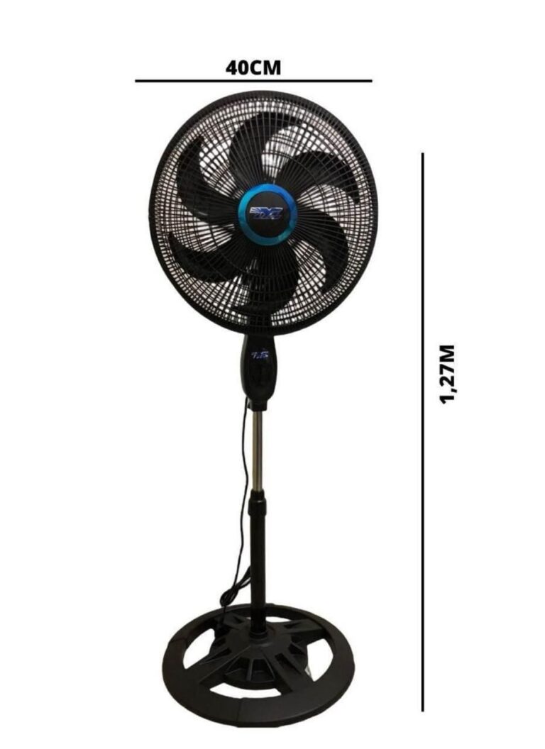 VENTILADOR COLUNA PRETO TURBO 6 PAS 47CM - 127V - TYF