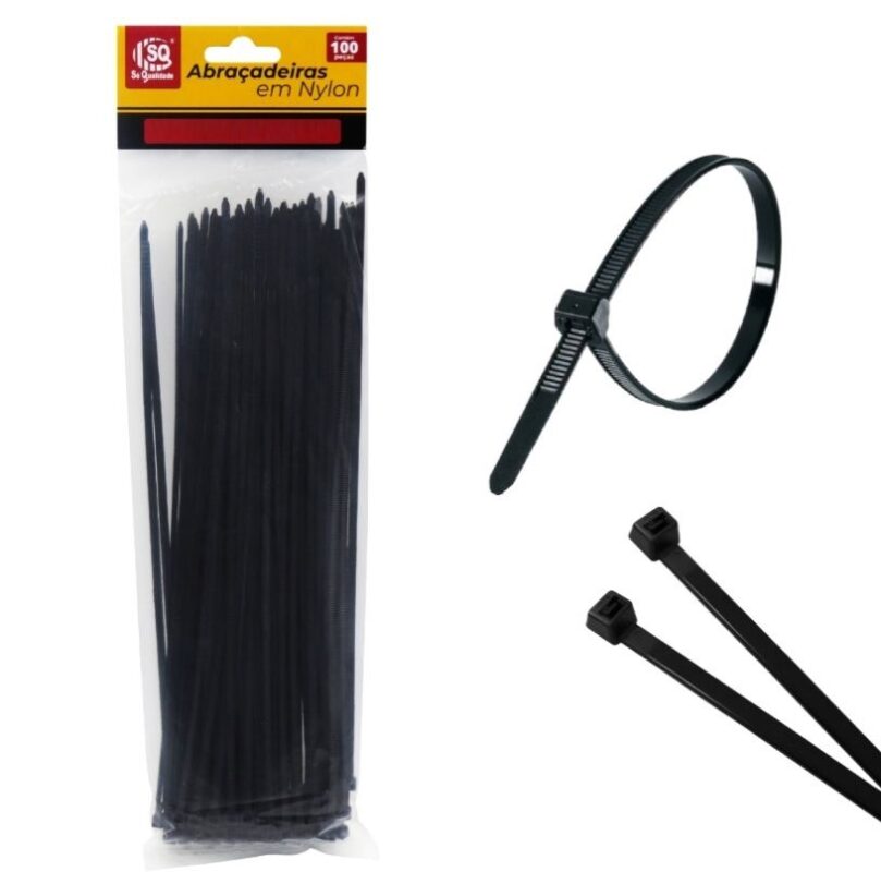 ABRAC NYLON PR 3.0MM X 150MM C/ 100 UN - SQ