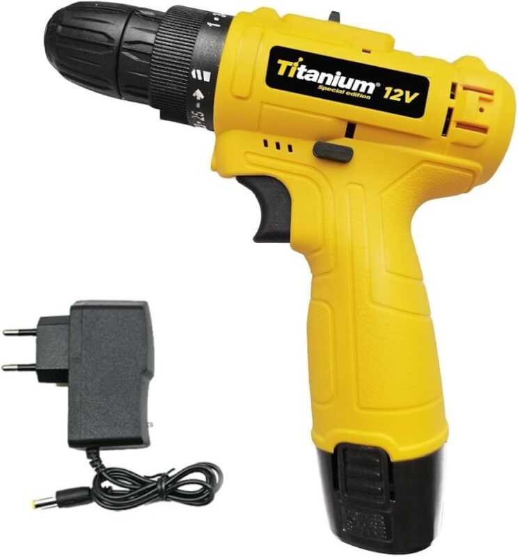 PARAFUSADEIRA SPECIAL EDITION AMARELA 1,2AH 12V T12 - TITANIUM