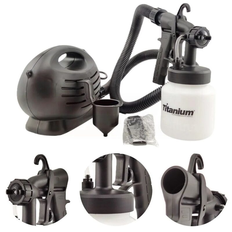 PISTOLA P/ PINTURA ELETRICA 800ML 220V - TITANIUM