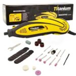 KIT MICRO RETIFICA FERRAMENTA ROTATIVA 130W 220V C/ 40 PCS - TITANIUM