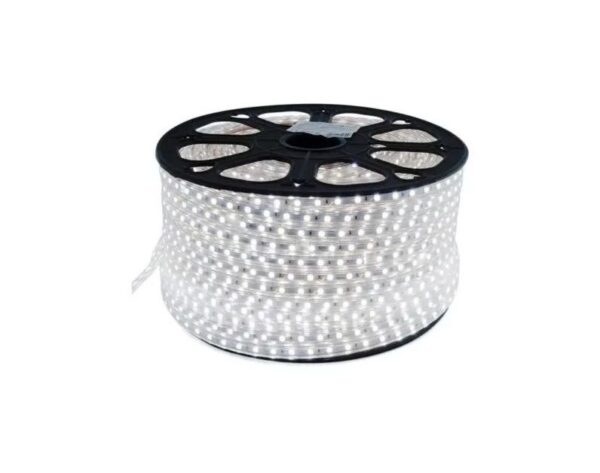MANGUEIRA LED ROLO 100M BRANCO FRIO C/ 5 CONECTORES