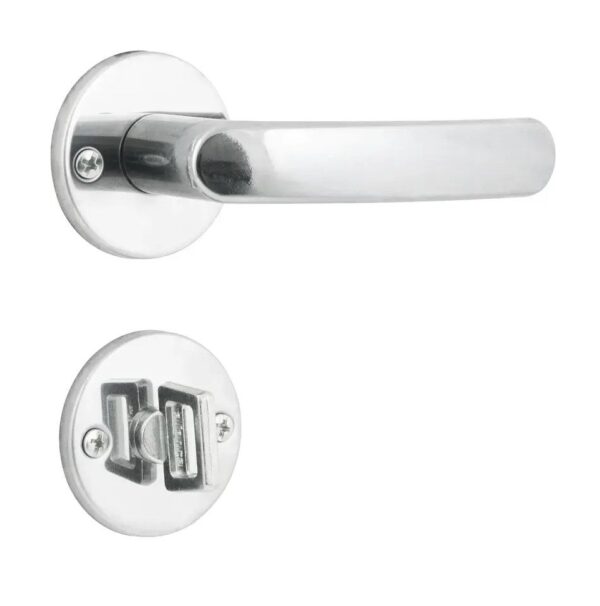 FECHADURA INOX PREMIUM BANHEIRO ROSETA 2800/11 - ALIANCA