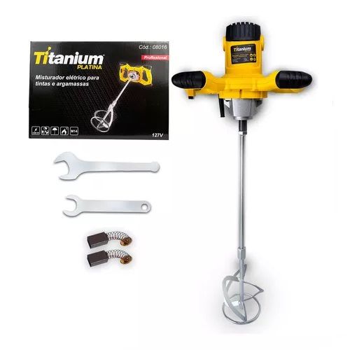 MISTURADOR ELETRICO PARA ARGAMASSA 1200W 127V - TITANIUM