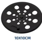 GRELHA INOX REDONDO 10CM X 10CM C/ FECHO BLACK - ULTRA METAIS