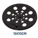 GRELHA INOX REDONDO 15CM X 15CM C/ FECHO BLACK - ULTRA METAIS