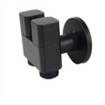 REGISTRO DUCHA HIGIENICA BINOCULO OCTOGONO METAL PRETO