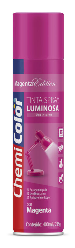 TINTA SPRAY CHEMICOLOR LUMINOSA 400ML - MAGENTA