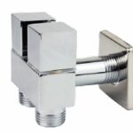 REGISTRO DUPLO P/ DUCHA HIGIENICA TELESCOPIO QUADRADA CROMADA