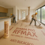 GUARDA PISO KRAFT C/ PLASTICO BOLHA 1,00 M X 50 M (50 M²) - RF MAX