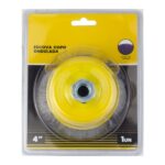 ESCOVA ACO COPO ONDULADA 4" 100MM S/ HASTE ROSCA M14 -
