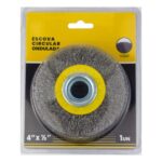 ESCOVA ACO CIRCULAR ONDULADA 4" X1/2" M14 -