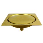 RALO CLICK INOX QUADRADO 9,40 CM DOURADO - ULTRA METAIS