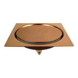 RALO CLICK INOX QUADRADO 9,40 CM ROSE - ULTRA METAIS