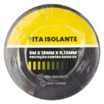 FITA ISOLANTE 18MM X 5M PRETA - RF MAX