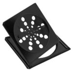 RALO QUADRADO C/ CAIXILHO E FECHO 10CM X 10CM BLACK - ULTRA METAIS