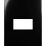 PEE UNA MAX BLACK PLACA 4X2 C/ 1 POSTO RETANG.