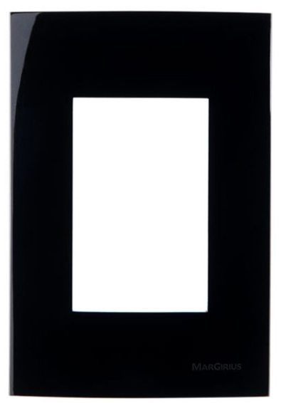 PEE UNA MAX BLACK PLACA 4X2 C/ 3 POSTO RETANG.