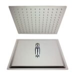 DUCHA QUADRADA INOX 30 X 30CM ACO 304 S/ BRAÇO - ULTRA METAIS