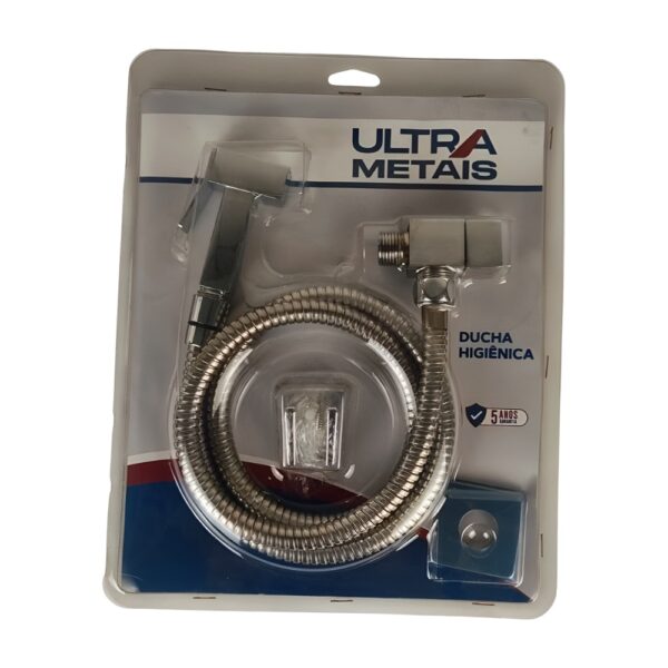 KIT COMPLETO DUCHA HIGIENICA LUXO CROMADA - ULTRA METAIS