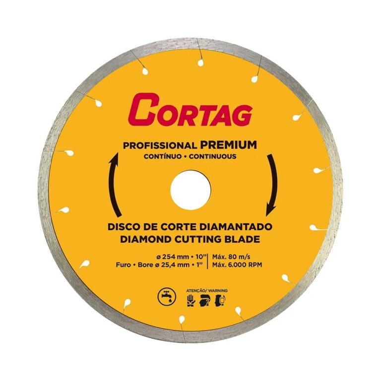 DISCO DIAMANTADO CONTINUO 10'' - CORTAG