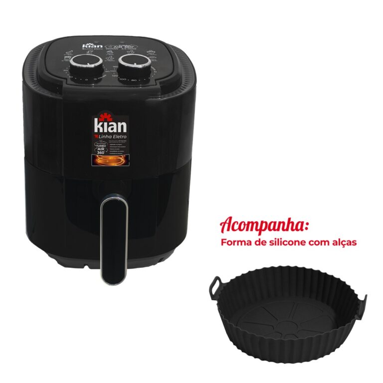 AIR FRYER 3.5L 1500W PRETA 220V AF-102 - KIAN