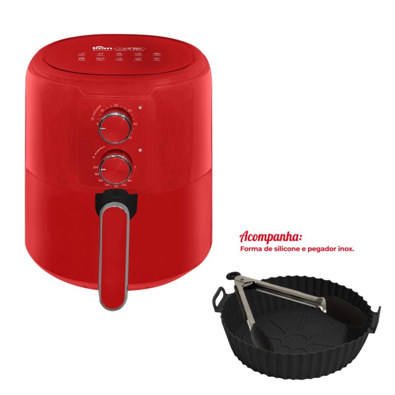 AIR FRYER 4.2L 1650W VERMELHA 220V AF-103 - KIAN