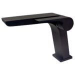 TORNEIRA MONOCOMANDO CASCATA MISTURADOR PRETO