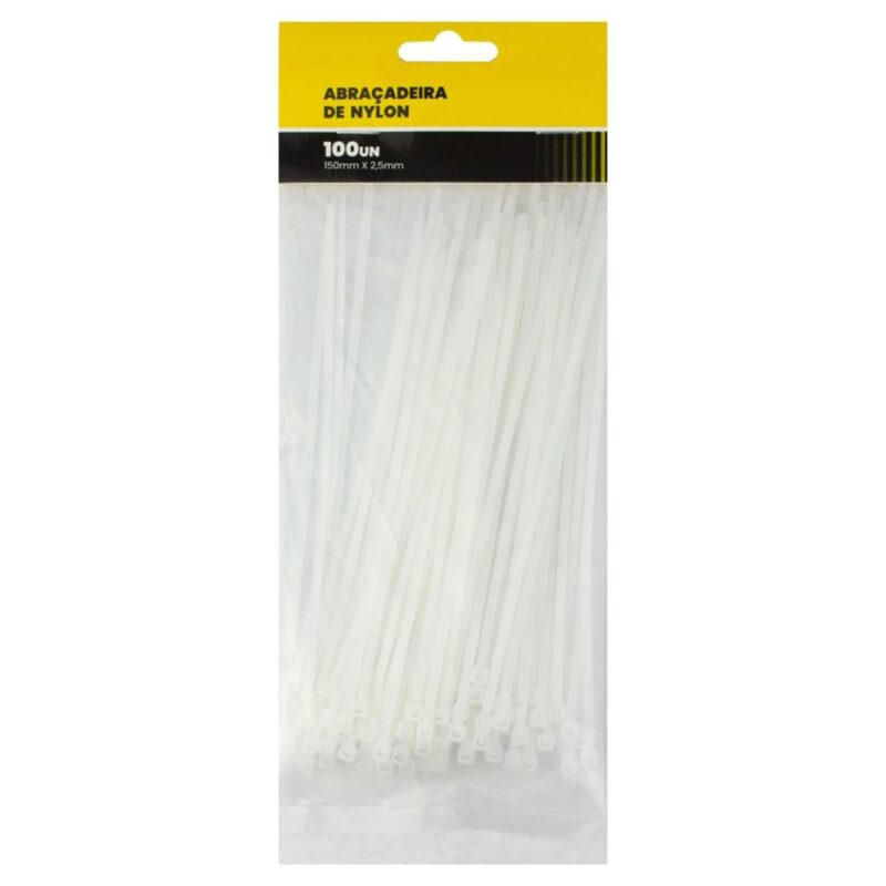 ABRAC NYLON BR 2.5MM X 150MM C/ 100 UN - RF MAX