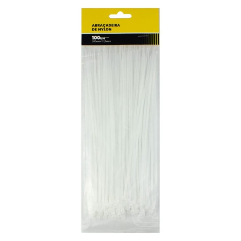 ABRAC NYLON BR 2.5MM X 200MM C/ 100 UN - RF MAX