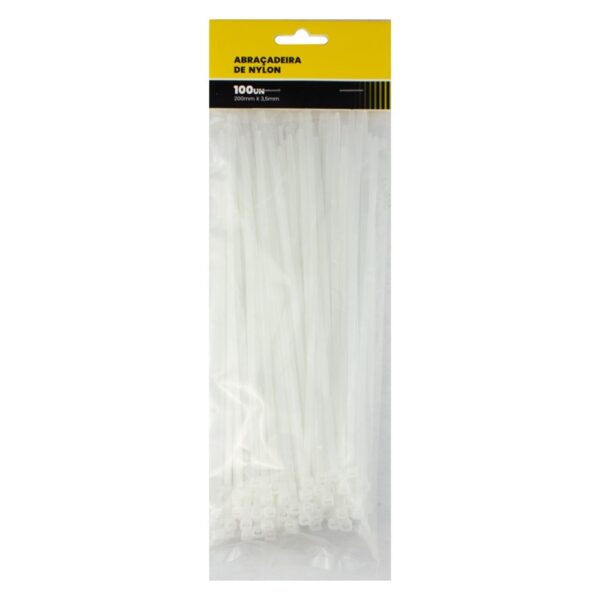 ABRAC NYLON BR 3.5MM X 200MM C/ 100 UN - RF MAX