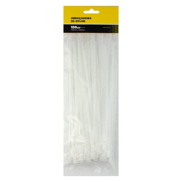 ABRAC NYLON BR 3.5MM X 200MM C/ 100 UN - RF MAX