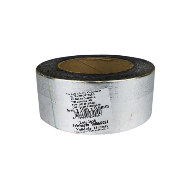 Manta Asfáltica Auto Adesiva Aluminizada - 05cm X 10m