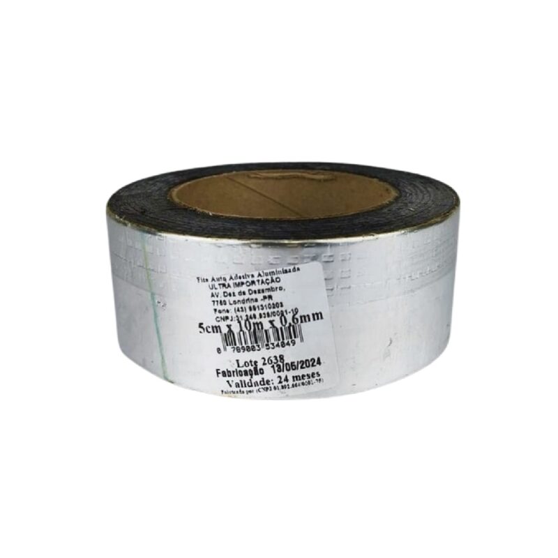 Manta Asfáltica Auto Adesiva Aluminizada - 05cm X 10m