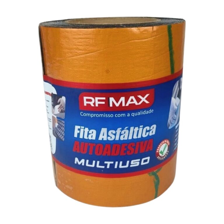 FITA ASFALTICA ADESIVA MULTIUSO 10M X 15CM TERRACOTA - RF MAX