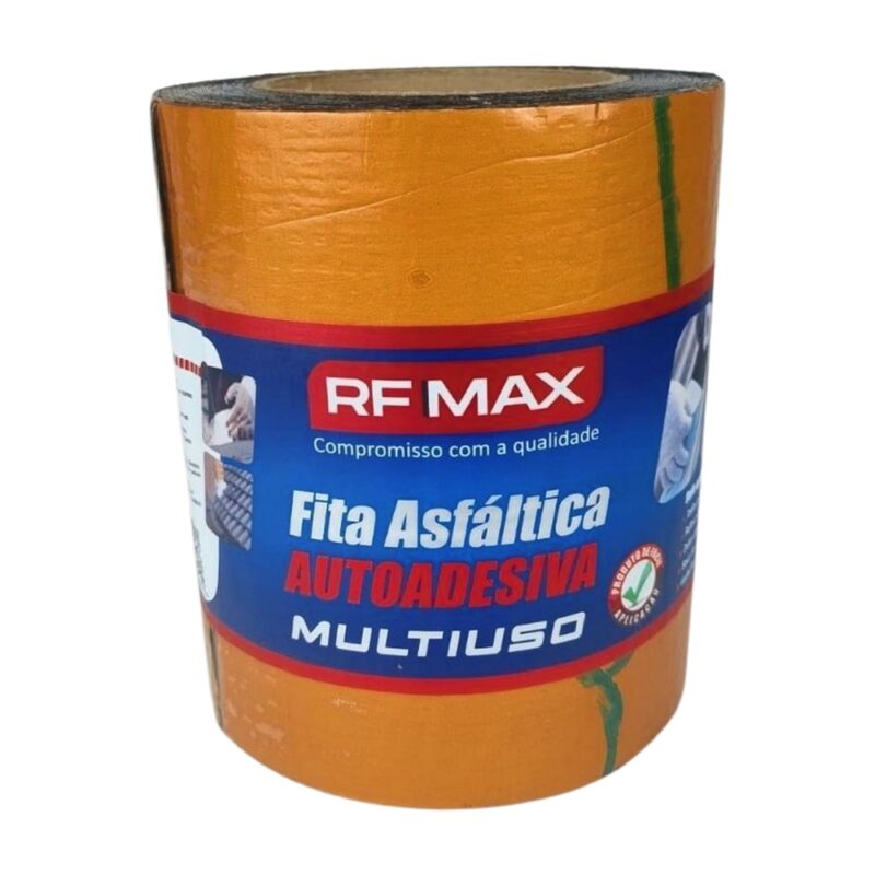 FITA ASFALTICA ADESIVA MULTIUSO 10M X 15CM TERRACOTA - RF MAX