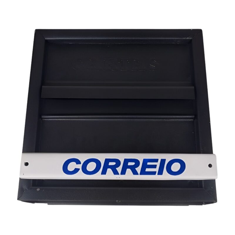 CAIXA CORREIO HORIZONTAL PRETA -