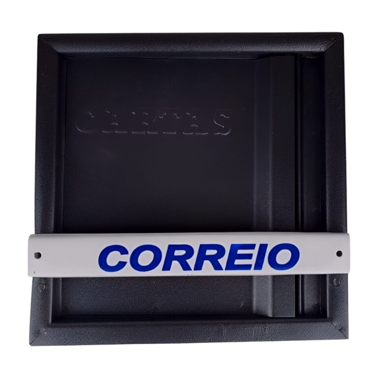 CAIXA CORREIO VERTICAL C/ MOLA PRETA -