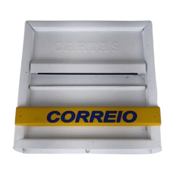 CAIXA CORREIO HORIZONTAL C/ MOLA BRANCO -