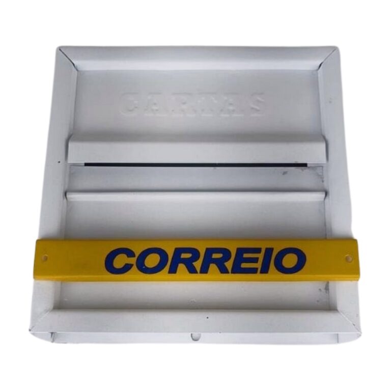 CAIXA CORREIO HORIZONTAL C/ MOLA BRANCO -