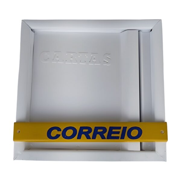 CAIXA CORREIO VERTICAL C/ MOLA BRANCO -