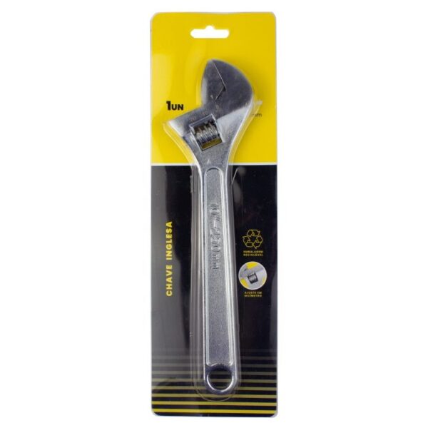 CHAVE INGLESA CROMADA 10'' - RF MAX