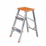 ESCADA BANQUETA ALUMINIO 3 DEGRAUS - AGATA
